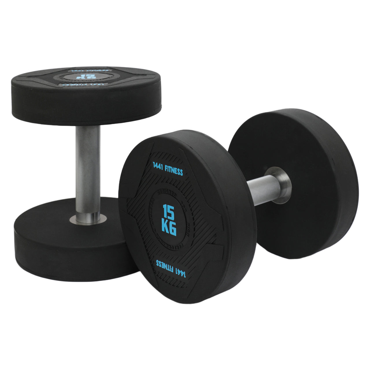 1441 Fitness PU Round Dumbbells - 2.5 kg to 50 KG (Sold in Pair)
