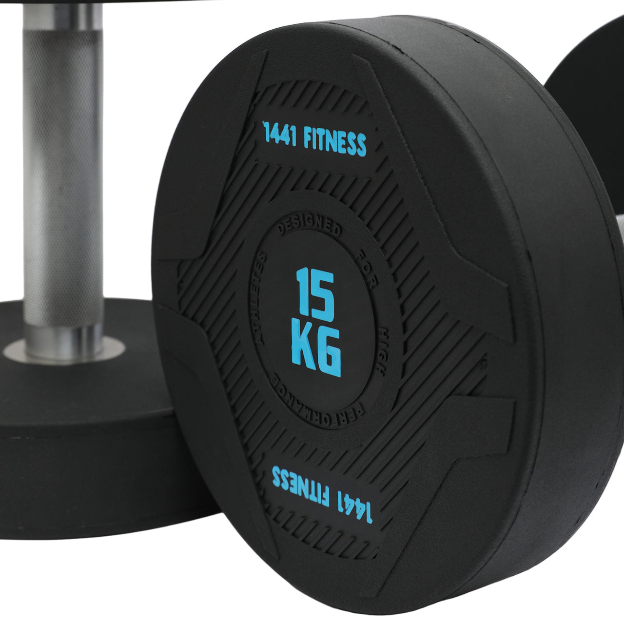 1441 Fitness PU Round Dumbbells - 2.5 kg to 50 KG (Sold in Pair)