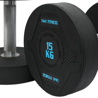 Thumbnail for 1441 Fitness PU Round Dumbbells - 2.5 kg to 50 KG (Sold in Pair)