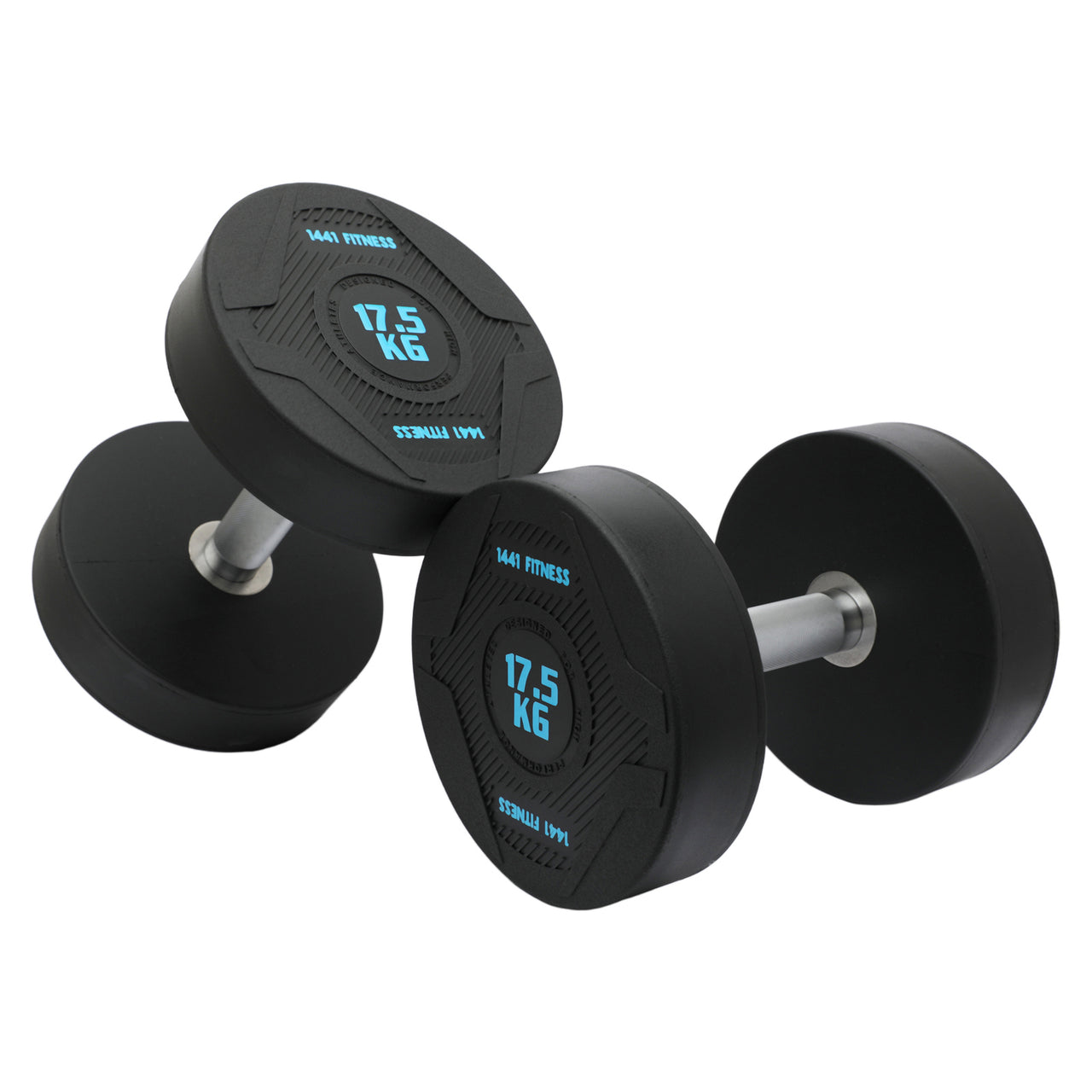 1441 Fitness PU Round Dumbbells - 2.5 kg to 50 KG (Sold in Pair)