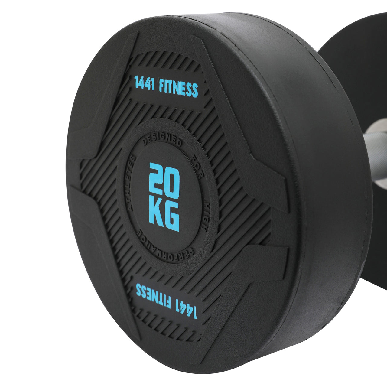 1441 Fitness PU Round Dumbbells - 2.5 kg to 50 KG (Sold in Pair)