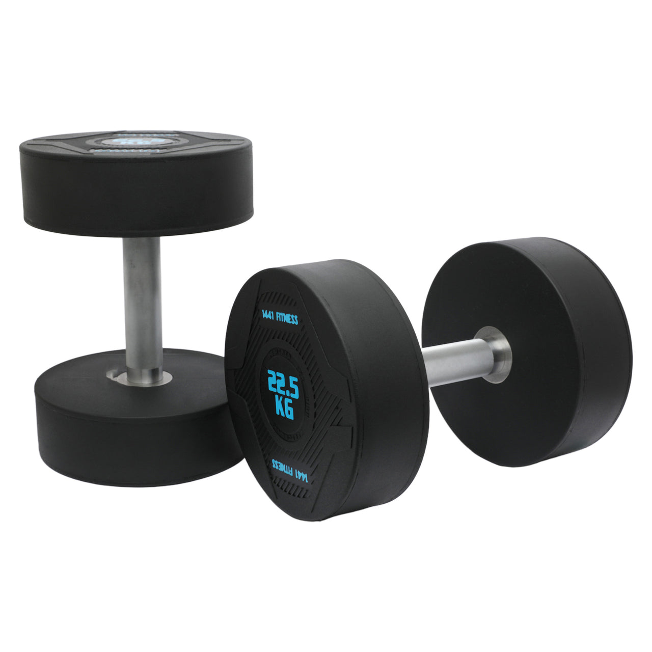 1441 Fitness PU Round Dumbbells - 2.5 kg to 50 KG (Sold in Pair)