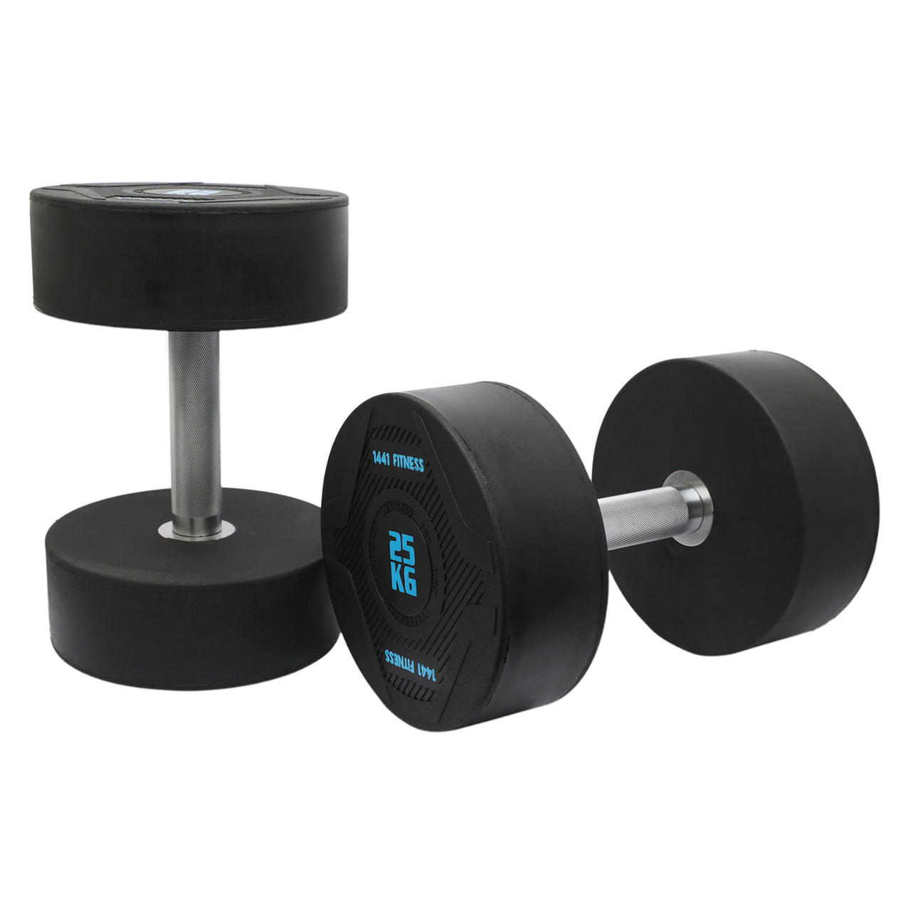 1441 Fitness PU Round Dumbbells - 2.5 kg to 50 KG (Sold in Pair)
