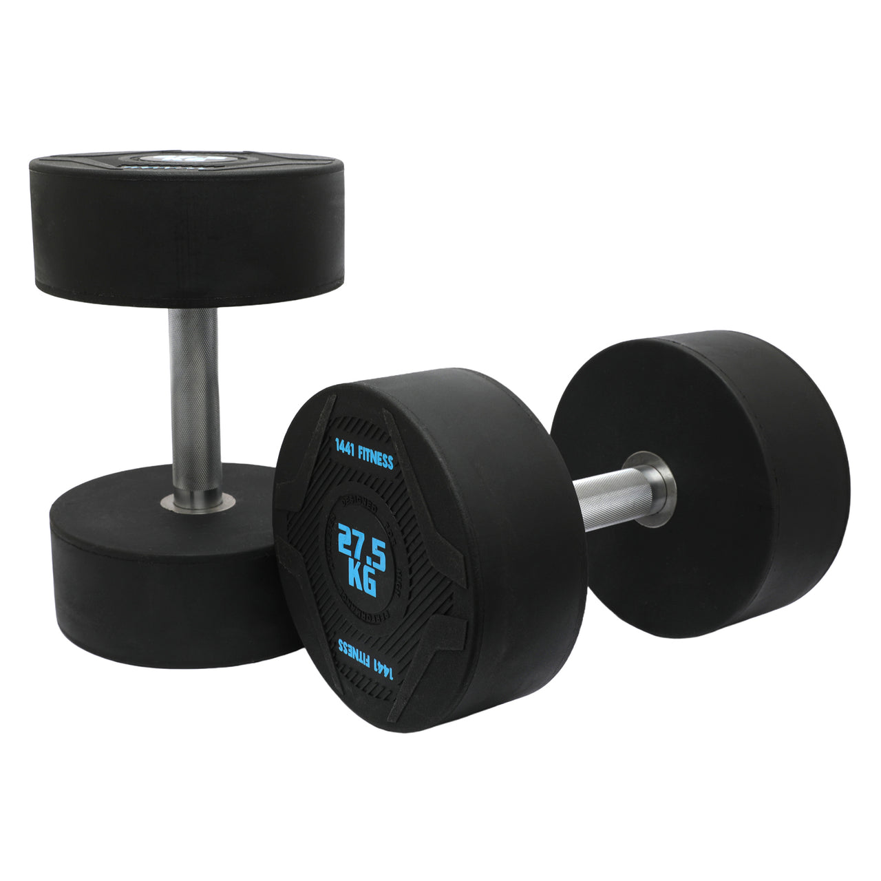 1441 Fitness PU Round Dumbbells - 2.5 kg to 50 KG (Sold in Pair)