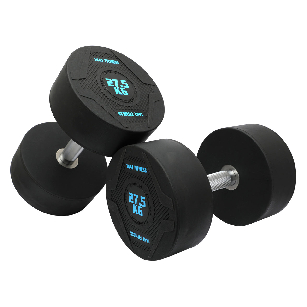 1441 Fitness PU Round Dumbbells - 2.5 kg to 50 KG (Sold in Pair)