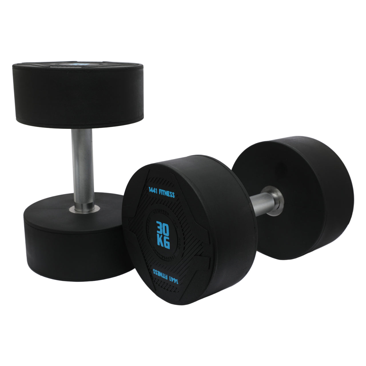 1441 Fitness PU Round Dumbbells - 2.5 kg to 50 KG (Sold in Pair)