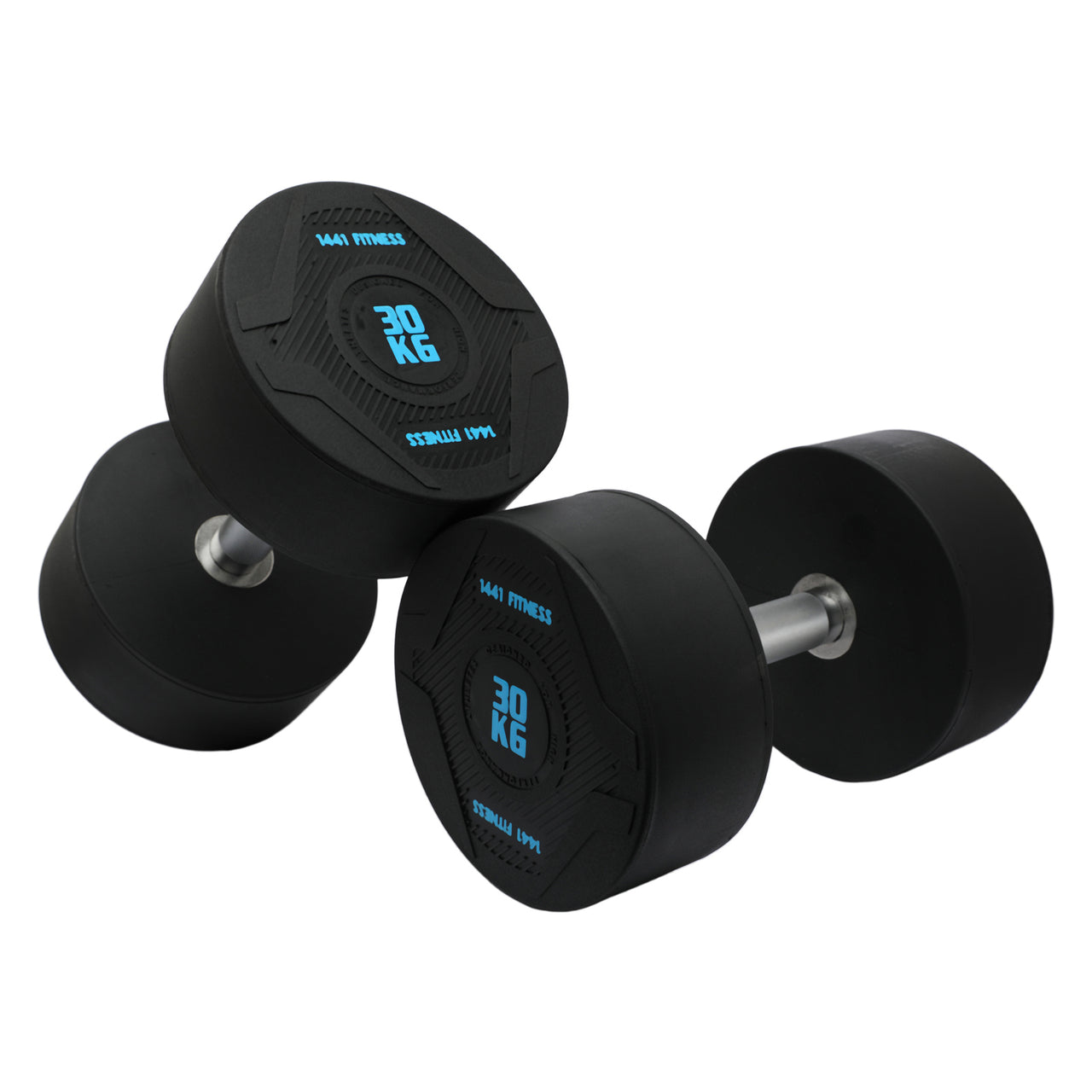 1441 Fitness PU Round Dumbbells - 2.5 kg to 50 KG (Sold in Pair)
