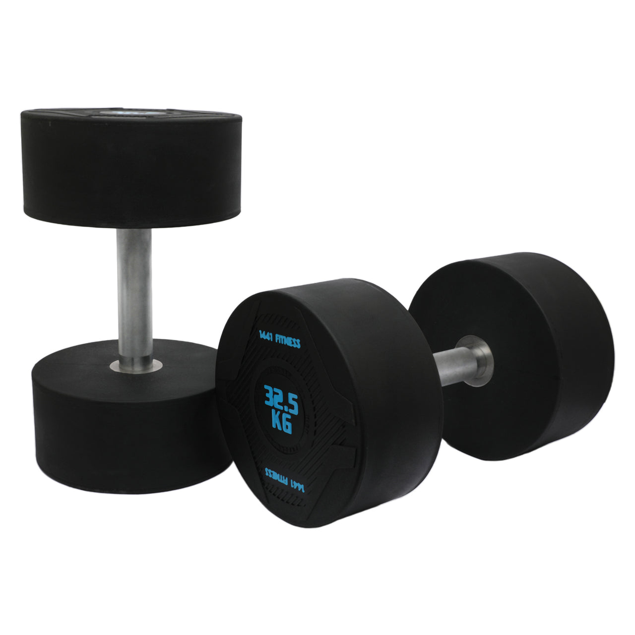 1441 Fitness PU Round Dumbbells - 2.5 kg to 50 KG (Sold in Pair)