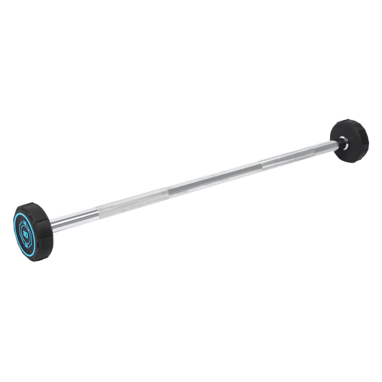 Fixed Straight PU Barbell Set with Rack - 10 Kg to 30 Kg