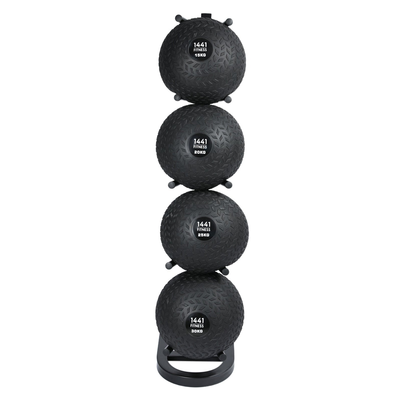 1441 Fitness Z Grip Slam ball Combo Set - 12 Kg to 30 Kg (5 Pcs) with Ball Rack 