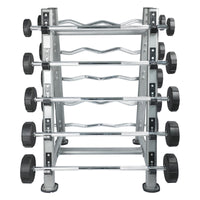 Thumbnail for Fixed Straight PU Barbell Set with Rack - 10 Kg to 30 Kg