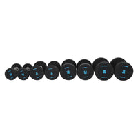 Thumbnail for 1441 Fitness PU Rubber Round Dumbbells Combo Set 2.5 - 10 kg (4 Pairs Set) 