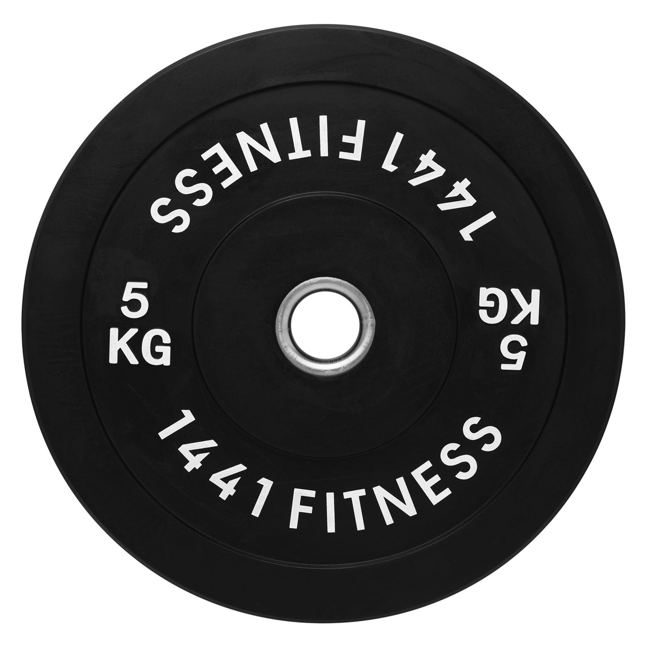 1441 Fitness Black Rubber Bumper Plate - 5 KG