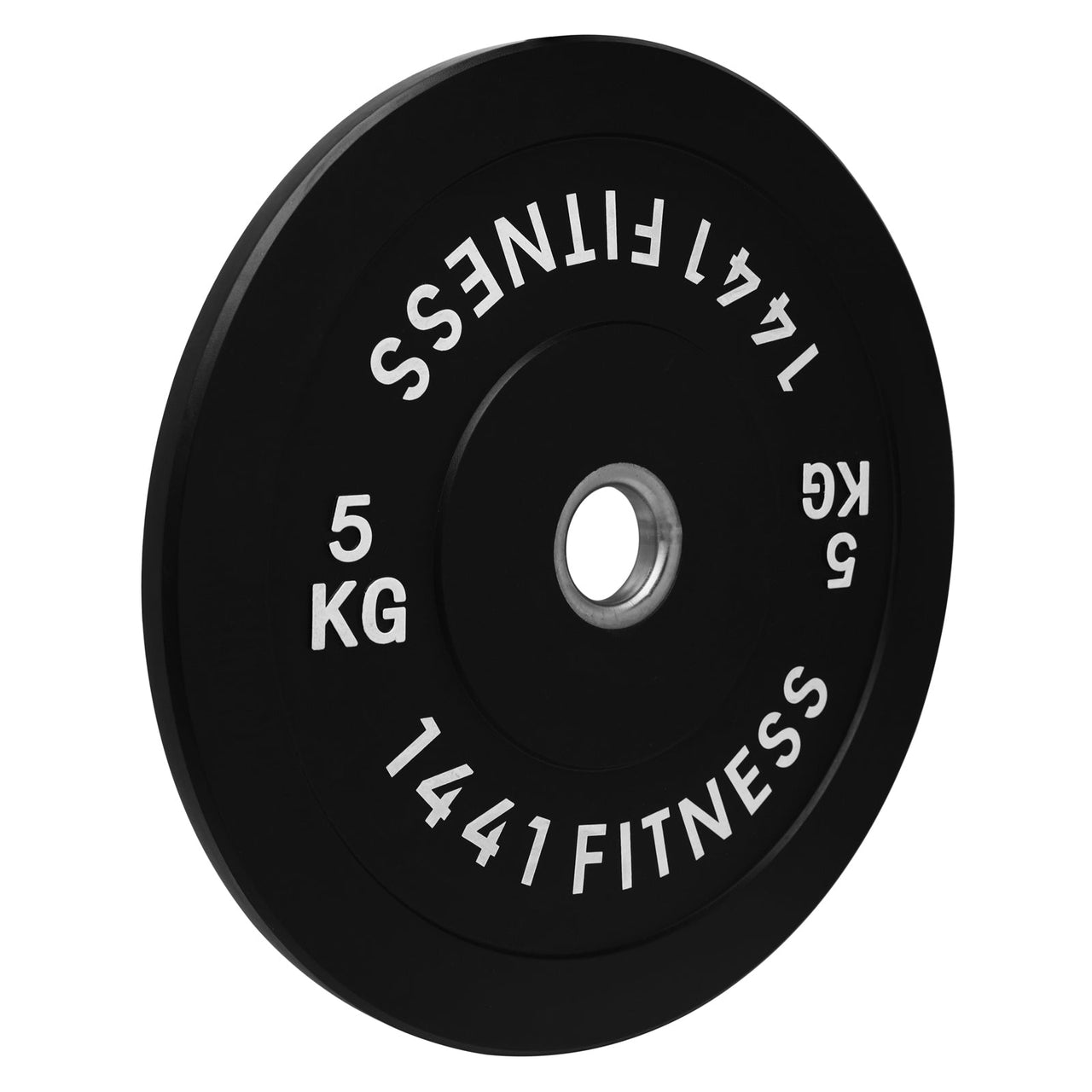 1441 Fitness Black Rubber Bumper Plate - 5 KG