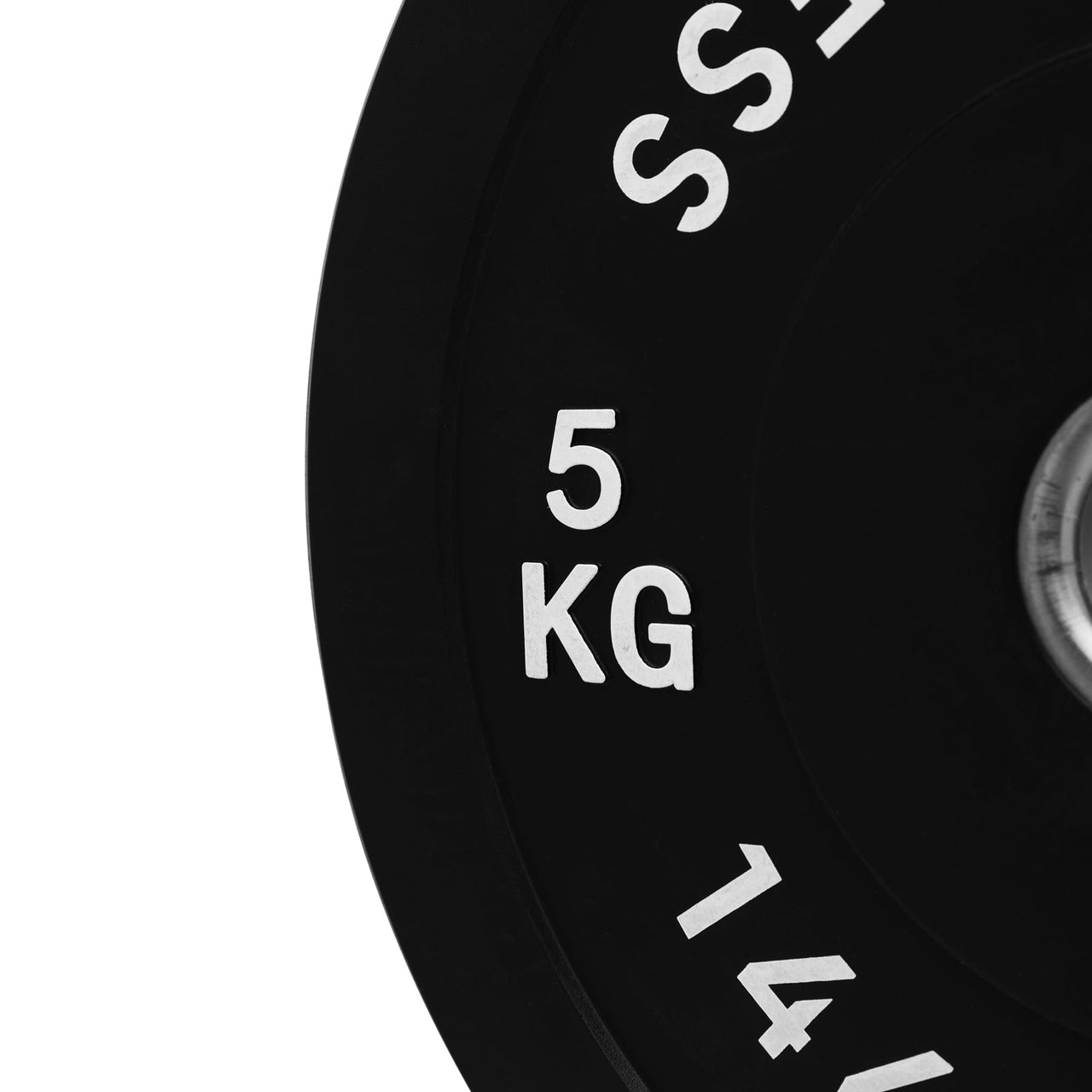 Black Rubber Bumper Plate - 5 KG