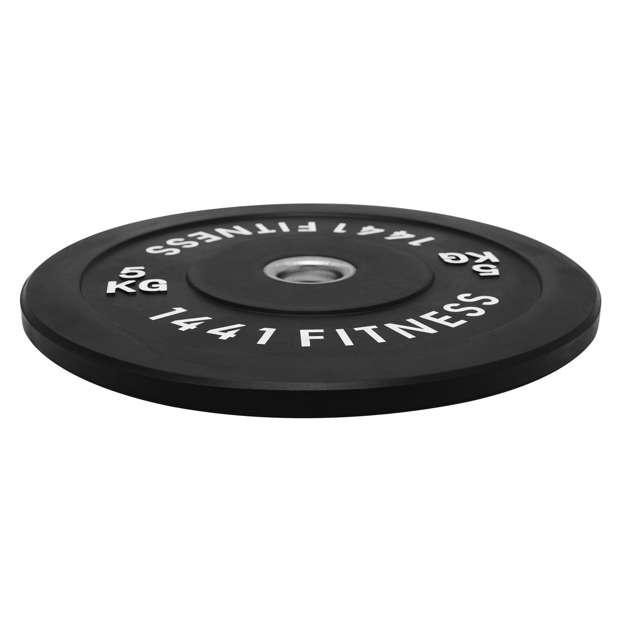 1441 Fitness Black Rubber Bumper Plate - 5 KG