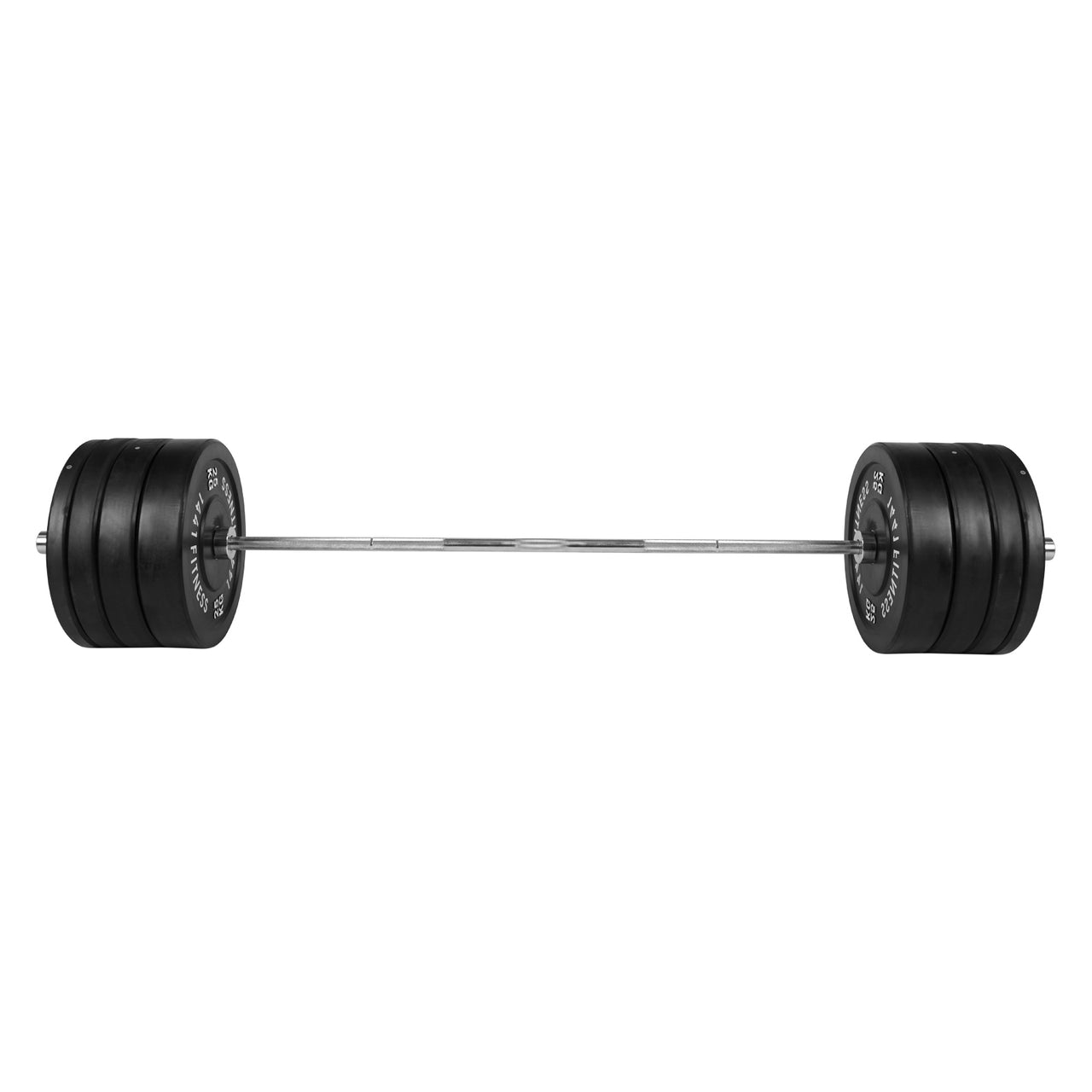 1441 Fitness Black Bumper Plate Set - 160 Kg