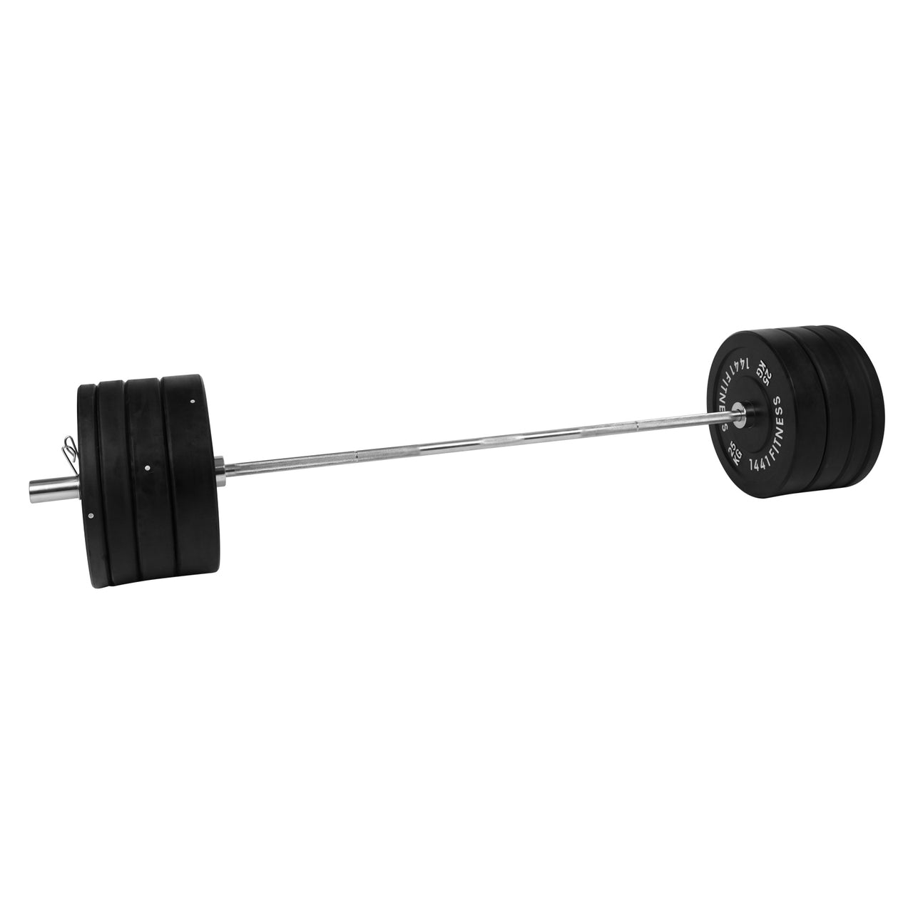 1441 Fitness Black Rubber Bumper Plate - 25 KG