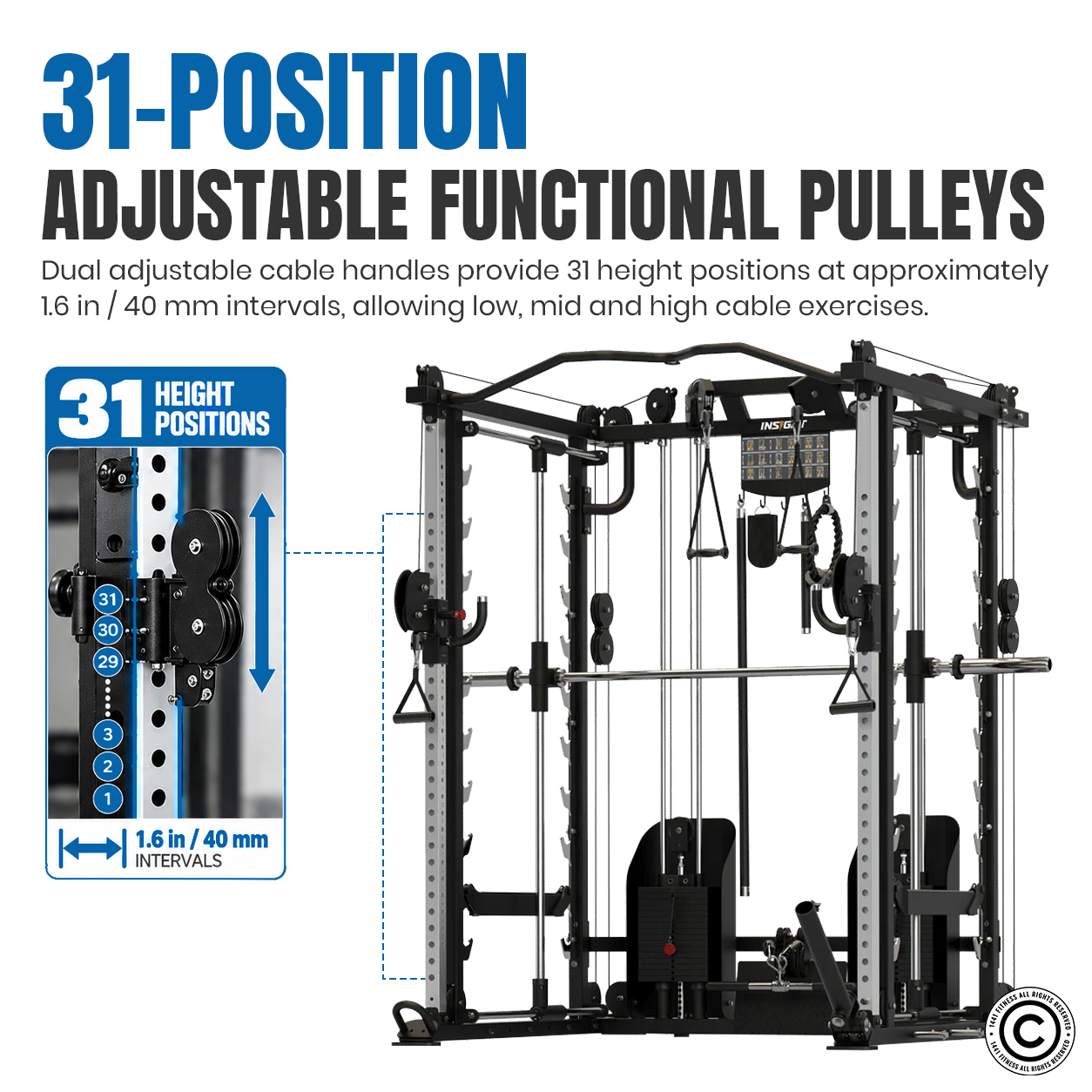 Insight Fitness Multi Function with Smith Machine - C9