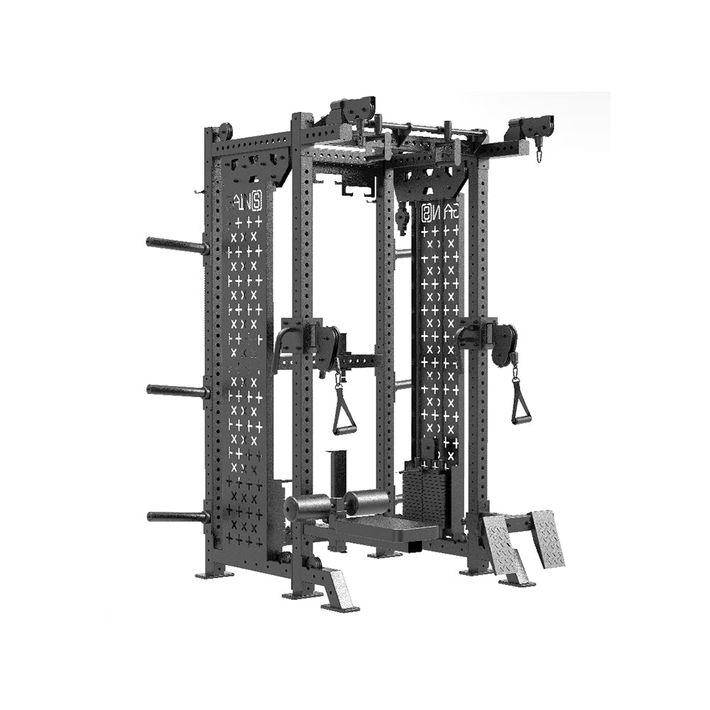 Livepro Multi-Functional Selectorized Power Rack with Dual 100 KG Weight Stacks - LP6004