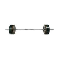 Thumbnail for 7 Ft Olympic Bar With Camouflage Bumper Plates - 100 KG Set | 1441 Fitness