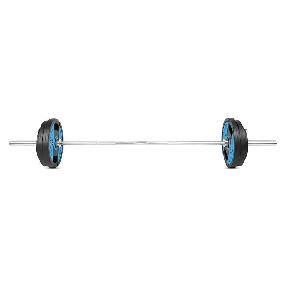 1441 Fitness 7 Ft Olympic Barbell With Dual Grip Plates Set - 100 Kg