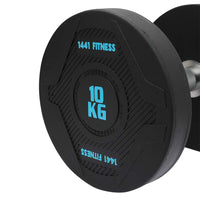 Thumbnail for 1441 Fitness PU Rubber Round Dumbbells 2.5 to 50 kg - (Sold as Pair)