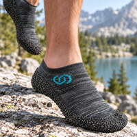 Thumbnail for Skinners Barefoot Socks 1.0 Metal Grey - XS