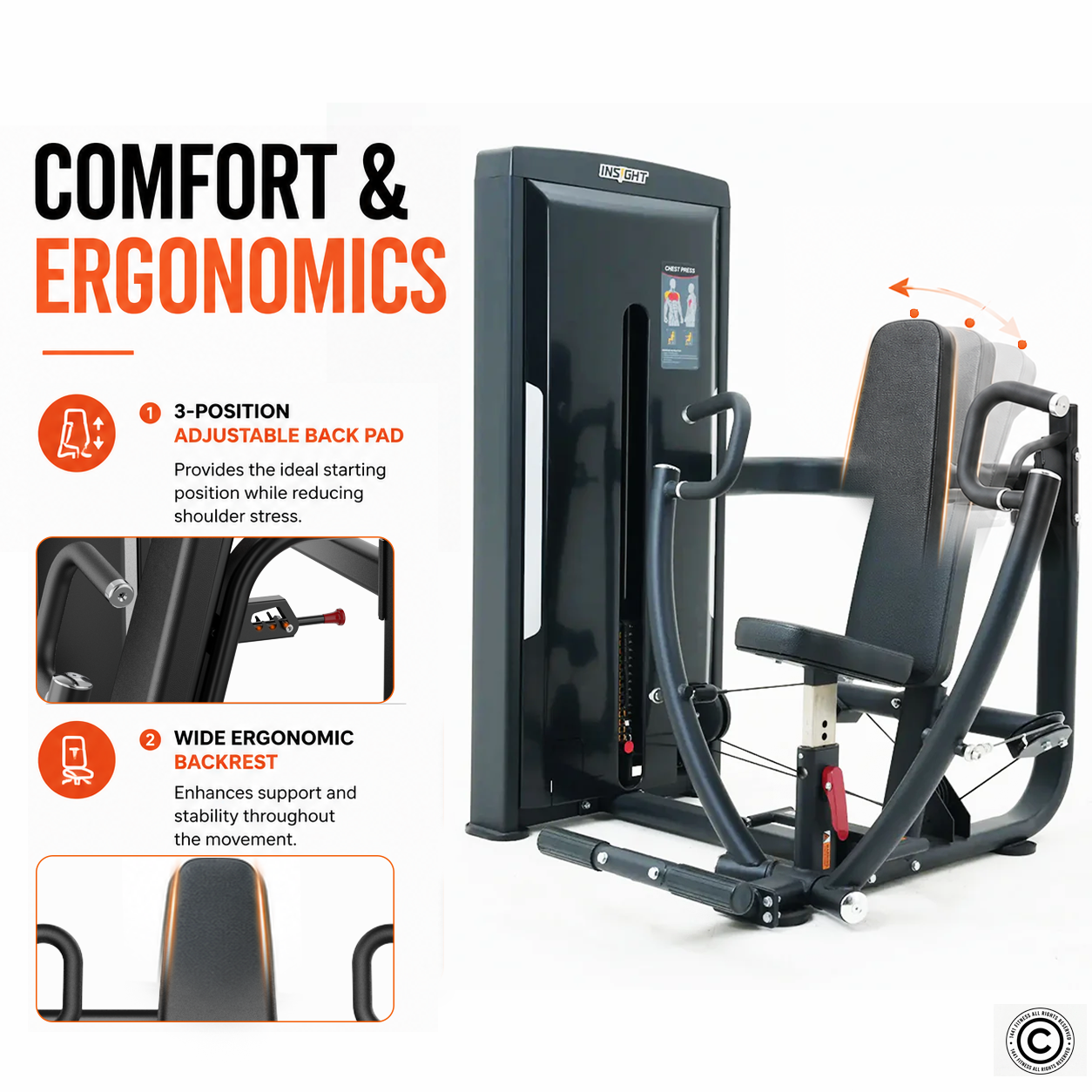 Insight Fitness Seated Chest Press - SA035
