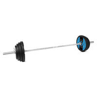 Thumbnail for 1441 Fitness 7 Ft Olympic Barbell with Dual Grip Olympic Plates Set | 120 kg