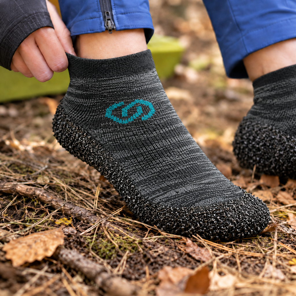 Skinners Barefoot Socks 1.0 Metal Grey - XS