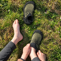Thumbnail for Skinners Kids Barefoot Socks 1.0 - Olive Green (Size 30-32)