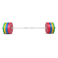 Thumbnail for 7 Ft Olympic Barbell and Color Bumper Plate Set - 160 KG | 1441 Fitness