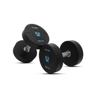 Thumbnail for PU Round Dumbbell Set 2.5 Kg to 25 Kg with 2 Tier Rack