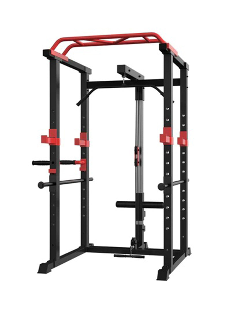 1441 Fitness Heavy Duty Squat Rack & Power Cage with Pull Up Bar J008 - Grey Color Frame