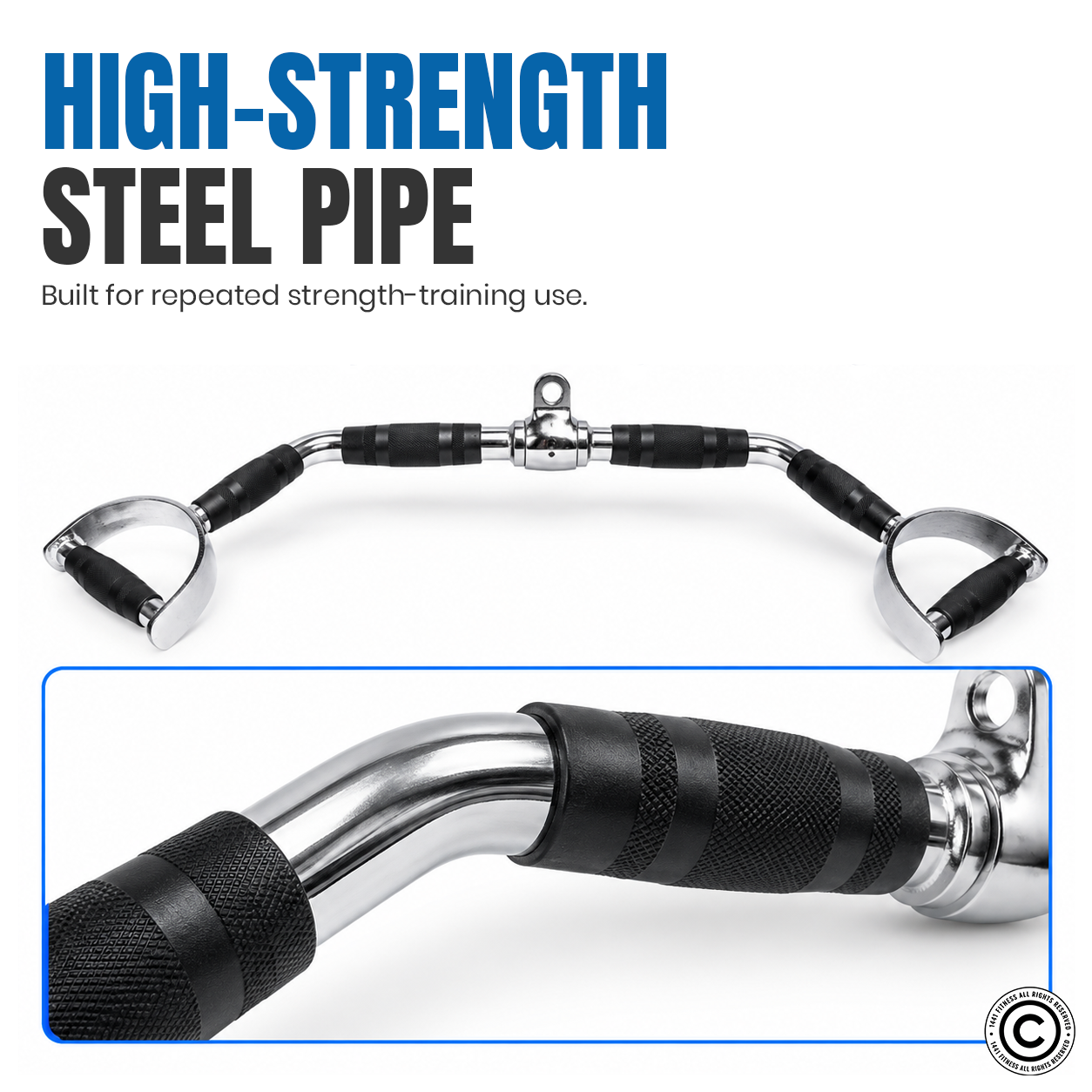 1441 Fitness D Handle Lat Pull Down Attachment - 95 CM