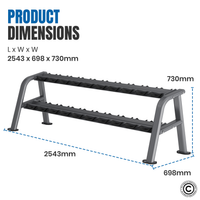 Thumbnail for Insight Fitness Commercial Dumbbell Rack - DR032