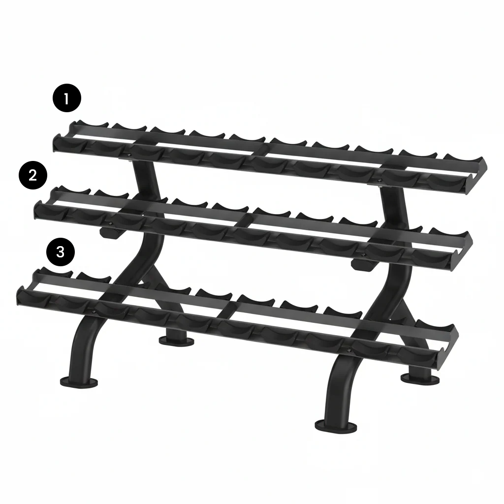 Insight Fitness 3 Tier Dumbbell Rack - DR027