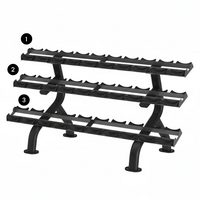 Thumbnail for Insight Fitness 3 Tier Dumbbell Rack - DR027