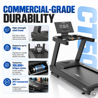 Thumbnail for Insight Fitness Commercial Treadmill 3 HP - CT50