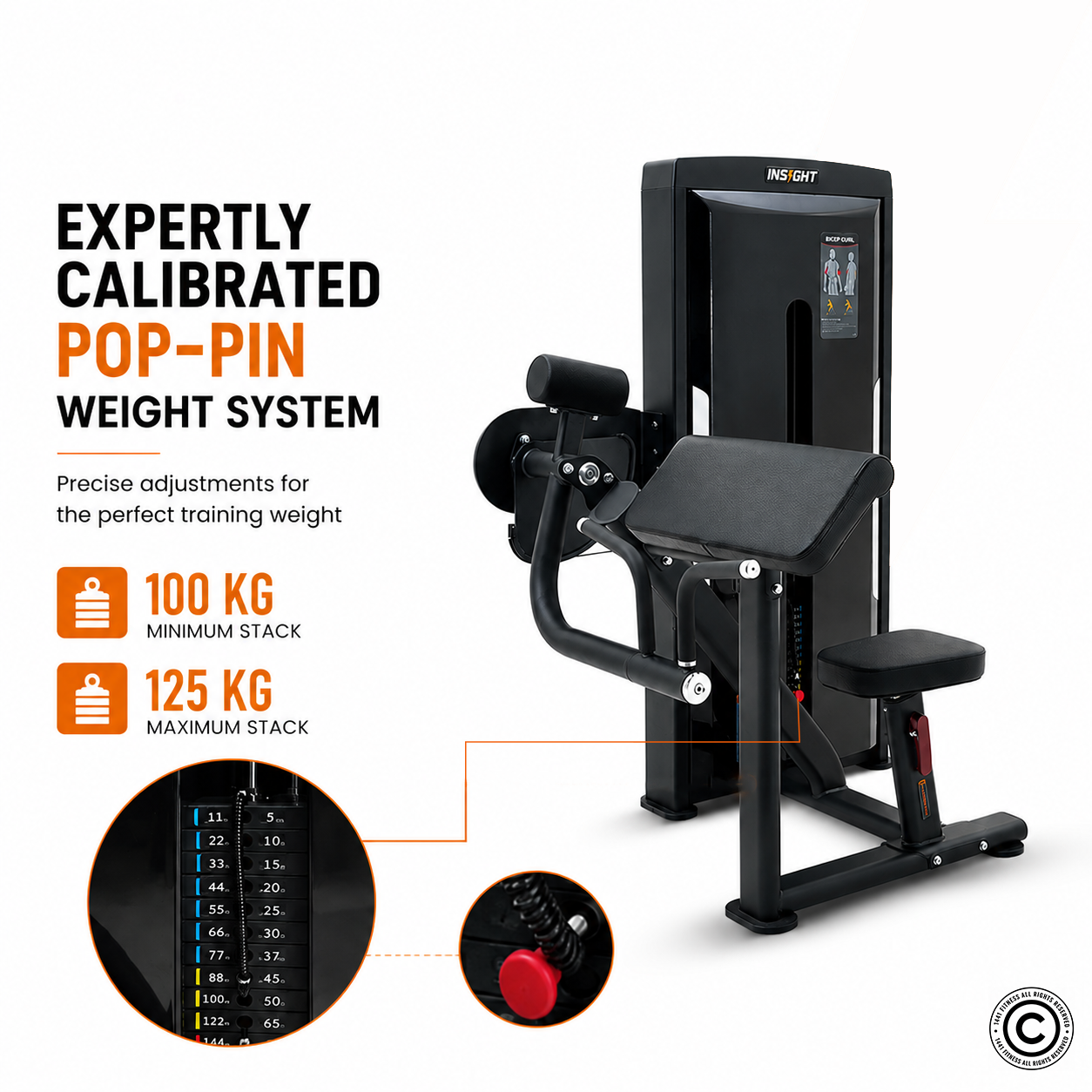 Insight Fitness SA Series Biceps Curl - SA006E