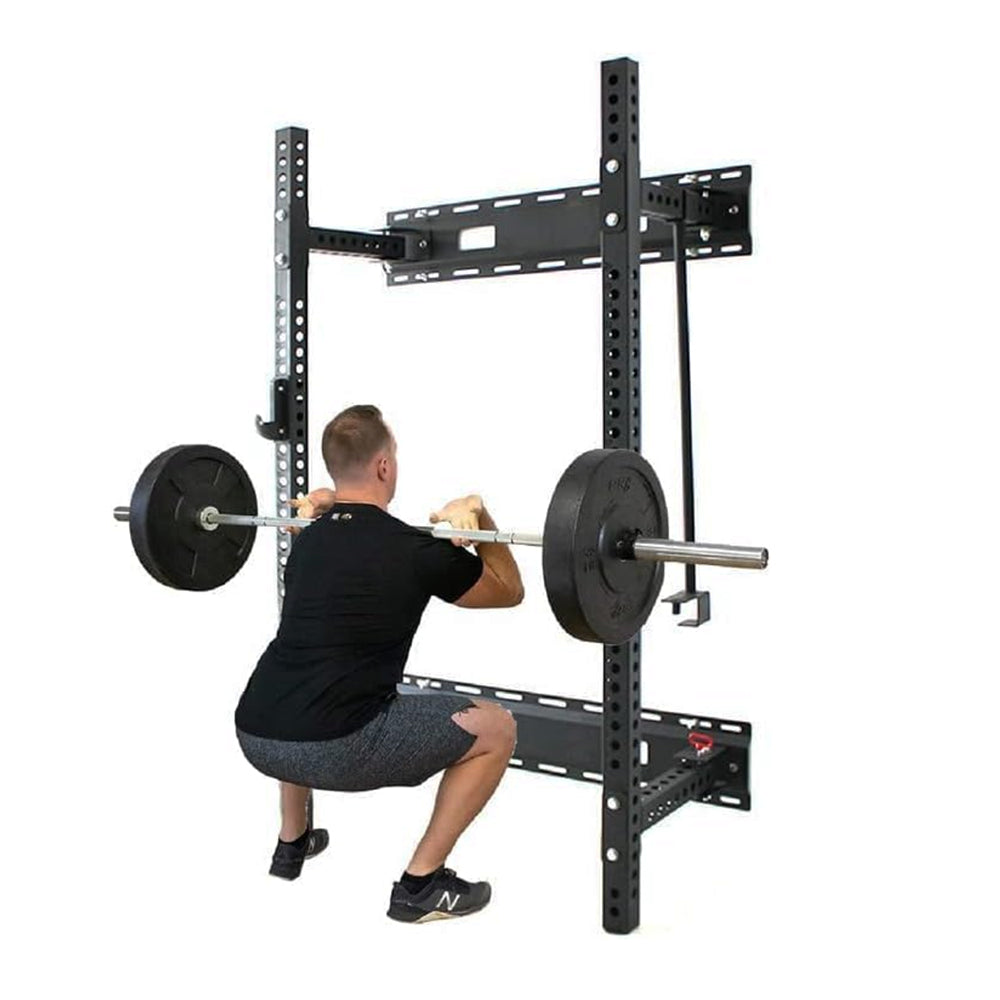 1441 Fitness Heavy Duty Wall Mounted رف القرفصاء القابل للطي