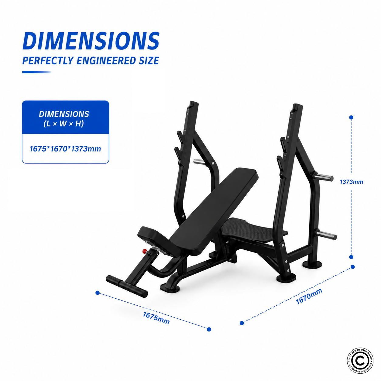 Insight Fitness Incline Olympic Bench - DR005