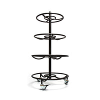 Thumbnail for 1441 Fitness Circled Premium Medicine Ball Rack with Wheels - (15 Pcs)