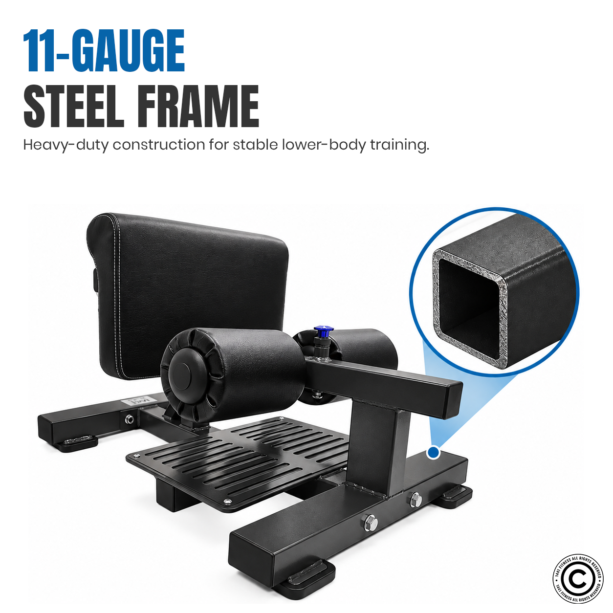 Sissy Squat Machine 3-in-1 Squat Bench Push-Up, Sit Up squat Machine Ab Workout and Leg Exercise Stand for Home Gym Fitness Training
