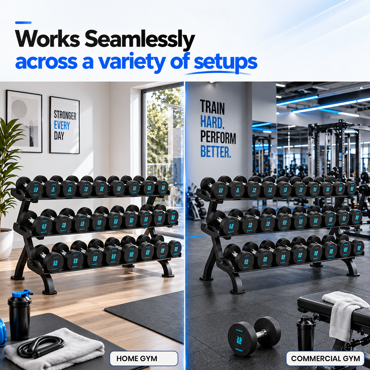 Insight Fitness 3 Tier Dumbbell Rack - DR027