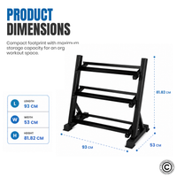 Thumbnail for 1441 Fitness Dumbbell Rack - 8 Pairs