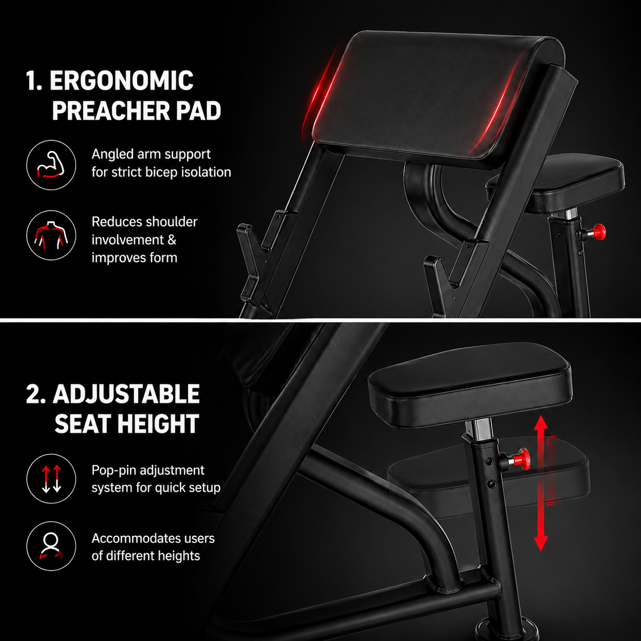 Insight Fitness Preacher Curl - DR020