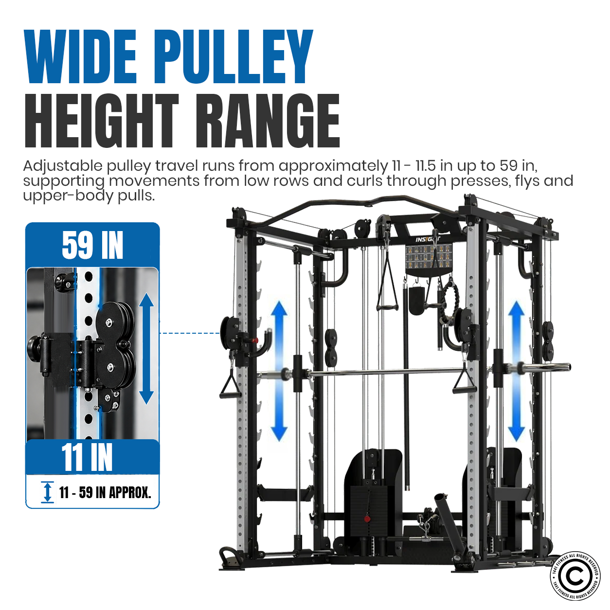 Insight Fitness Multi Function with Smith Machine - C9