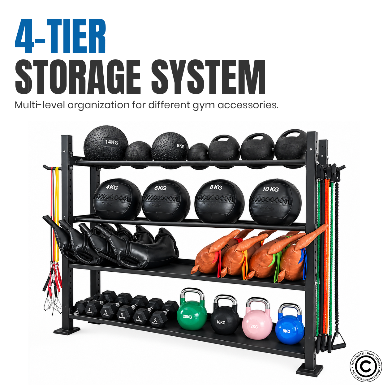 4 Tier Commodity Rack - 41FC34